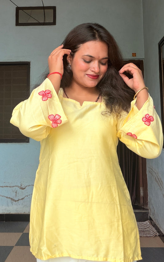 Bow Short Kurti