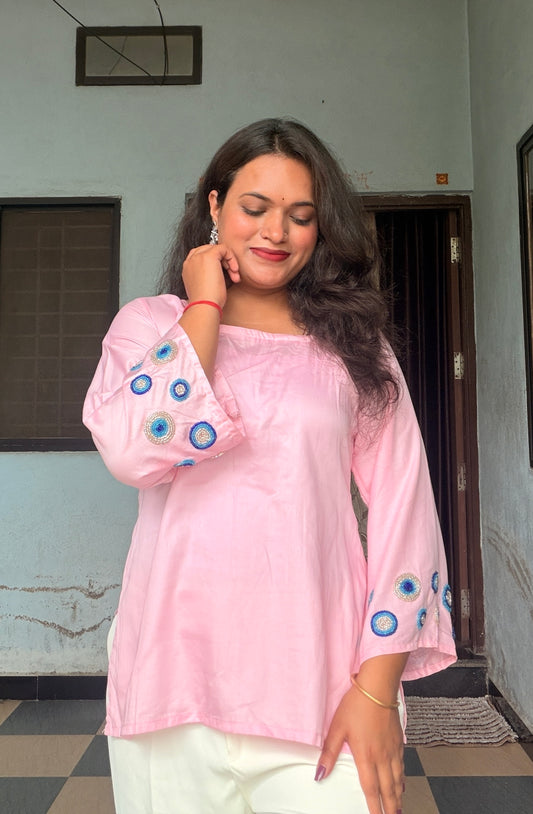 Nazar – Handcrafted Cotton Short Kurti